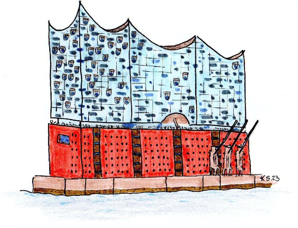 Webdesign Hamburg Elbphilharmonie gemalt von Kai Möller